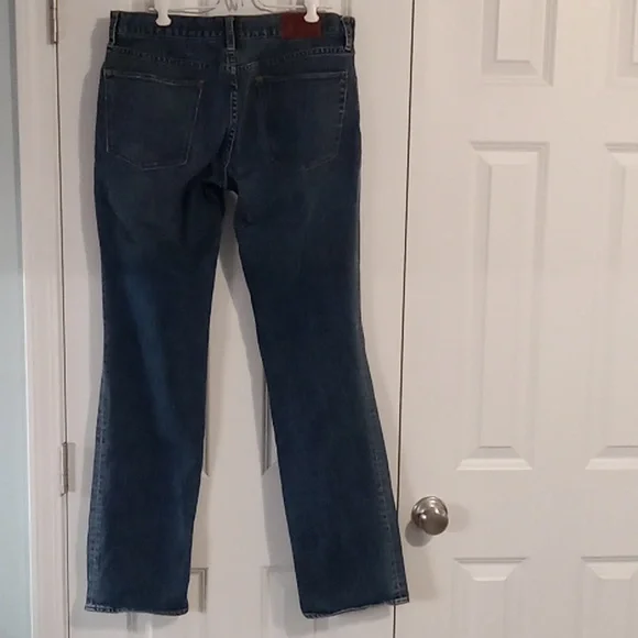 Madewell Dark Blue Straight Leg Jeans - Picture 4 of 8